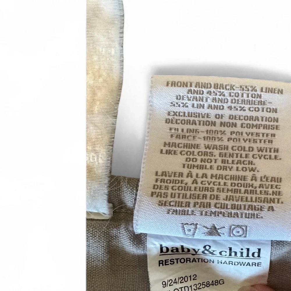 Restoration Hardware Baby & Child Linen Quilt Blanket‎ Bus Nursery  Toddler Kids